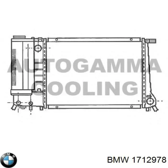 Радіатор охолодження двигуна 1712978 BMW