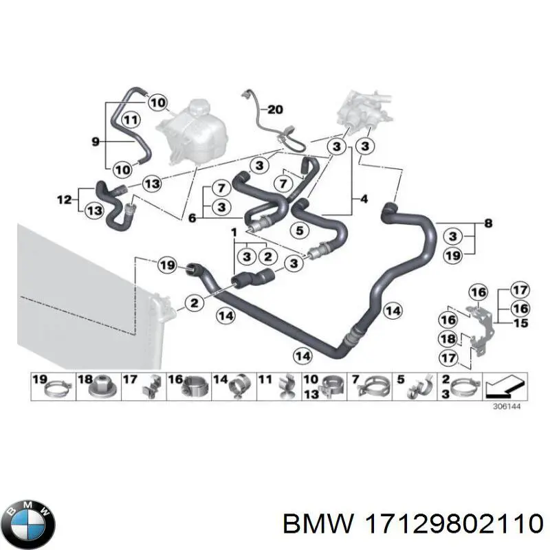  BMW 17129802110 ціна, від 37.29 USD