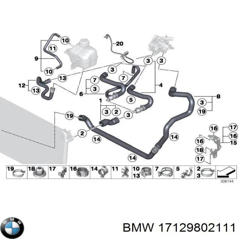  BMW 17129802111 ціна, від 21.02 USD