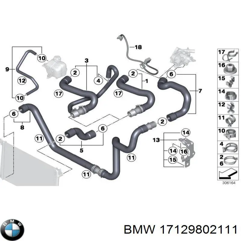 Купити 17129802111 BMW 