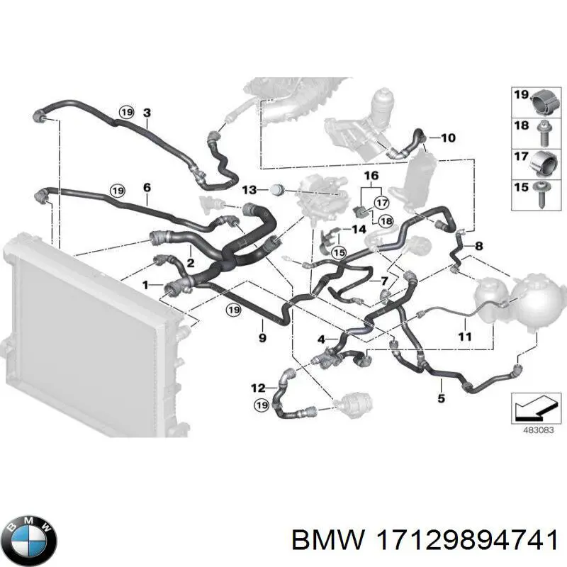  BMW 17127535542 ціна, від 25.34 USD