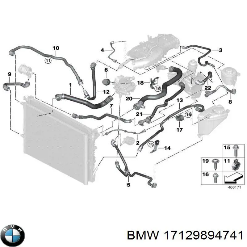 Купити 17127535542 BMW 