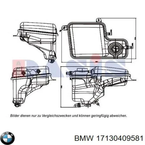 17130409581 BMW бачок системи охолодження, розширювальний