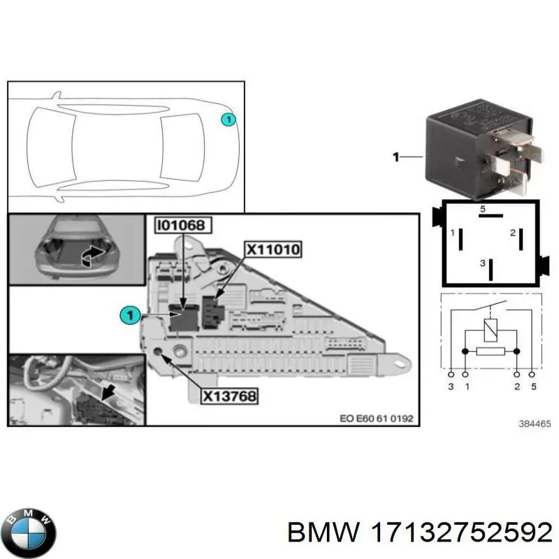Бачок системи охолодження двигуна розширювальний BMW 17132752592 ціна, від 31.49 USD
