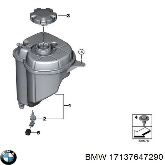 17137647290 BMW Розширювальний бачок охолодження