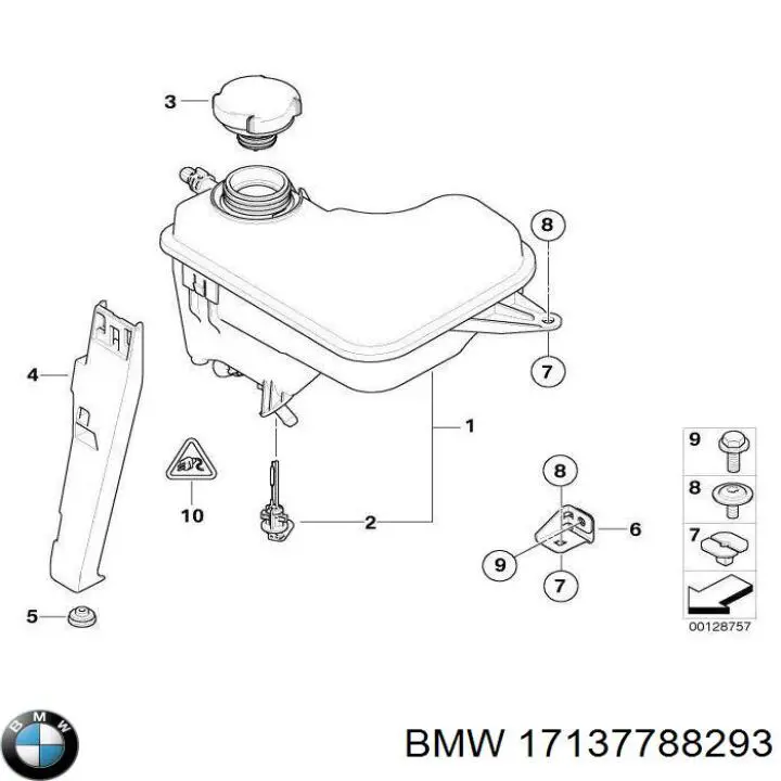 17137788293 BMW Кронштейн розширювального бачка