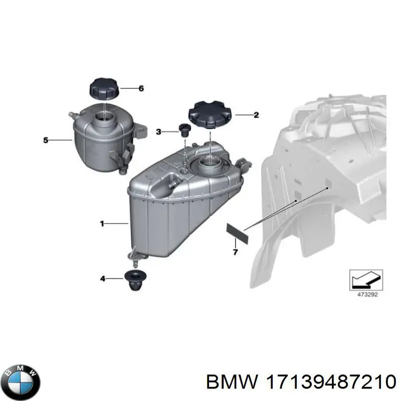 Купити 7001789 Autotechteile Водяний бачок системи охолодження