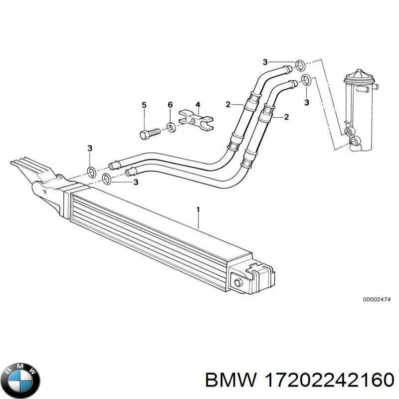 Радіатор масляний BMW 17202242160 ціна, від 929.91 USD