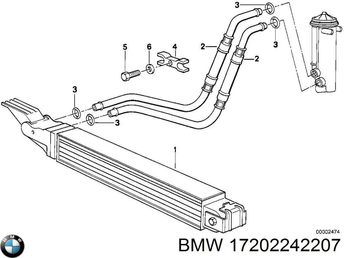 Радіатор масляний BMW 17202242207 ціна, від 929.91 USD