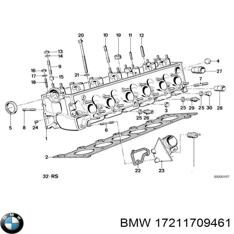 17220154348 BMW прокладка радіатора масляного