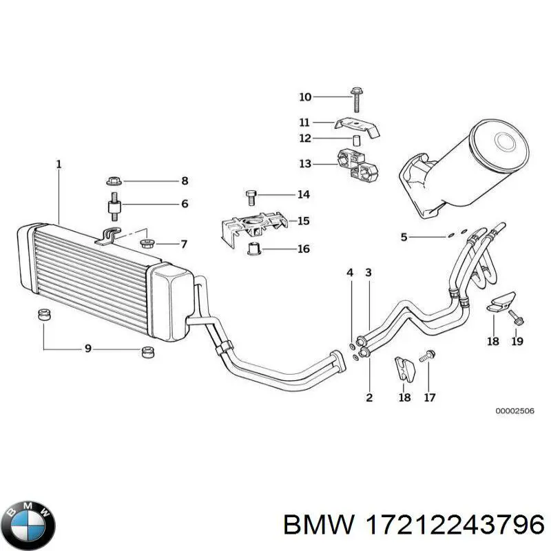 Радіатор масляний BMW 17212243796 ціна, від 50.68 USD
