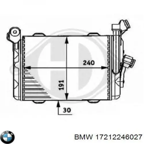 Купити 17212246027 BMW Радіатор масляний