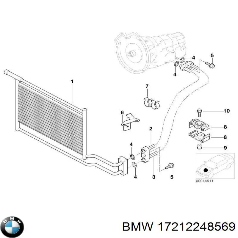 Радіатор охолодження, АКПП BMW 17212248569 ціна, від 88.66 USD
