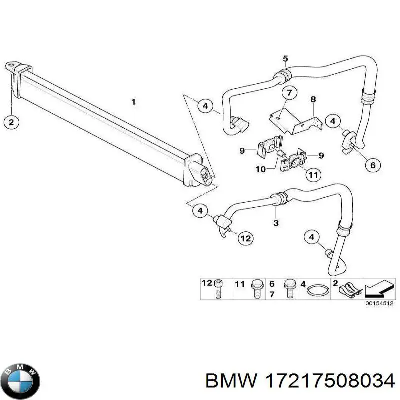 Купити 17217508034 BMW Радіатор охолодження, АКПП