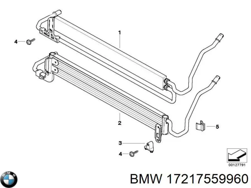 Радіатор гідропідсилювача 17217559960 BMW