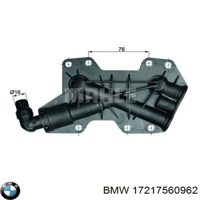 Радіатор охолодження, АКПП 17217560962 BMW