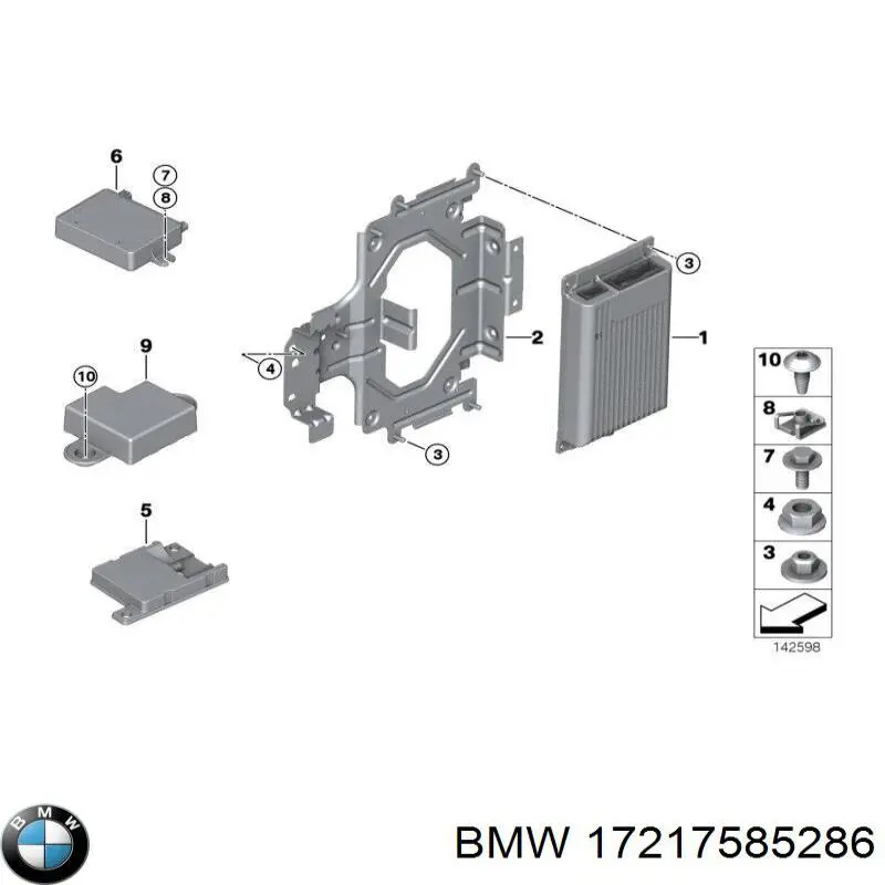 17217585286 BMW Радіатор масляний