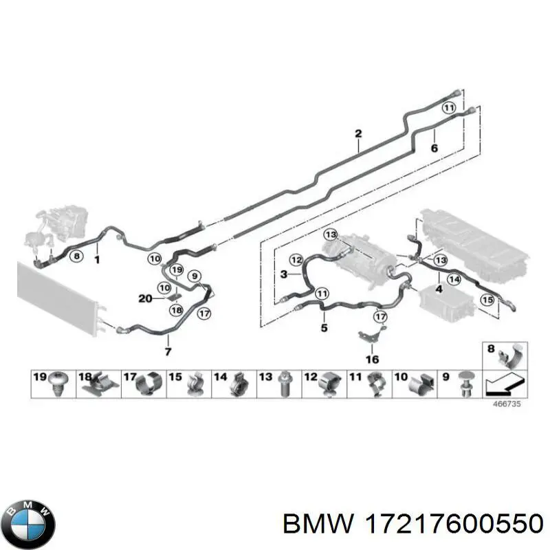 Радіатор охолодження, АКПП BMW 17217600550 ціна, від 183.70 USD