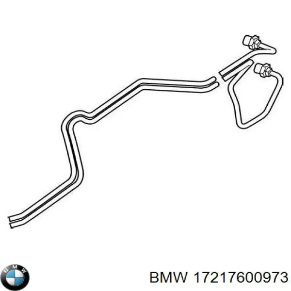 Трубка/шланг масляного радіатора, від блоку до радіатора BMW 17217600973 ціна, від 25.68 USD