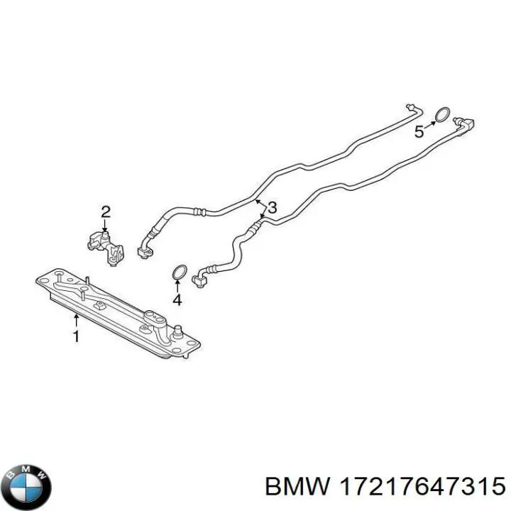 Купити 17217647315 BMW Радіатор охолодження, АКПП