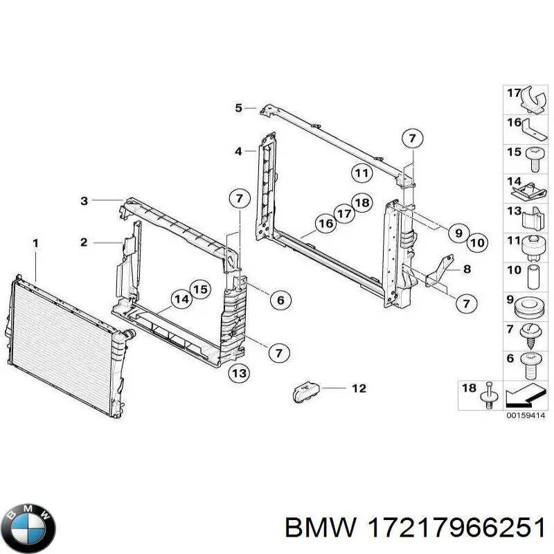 Радіатор масляний BMW 17217966251 ціна, від 628.72 USD