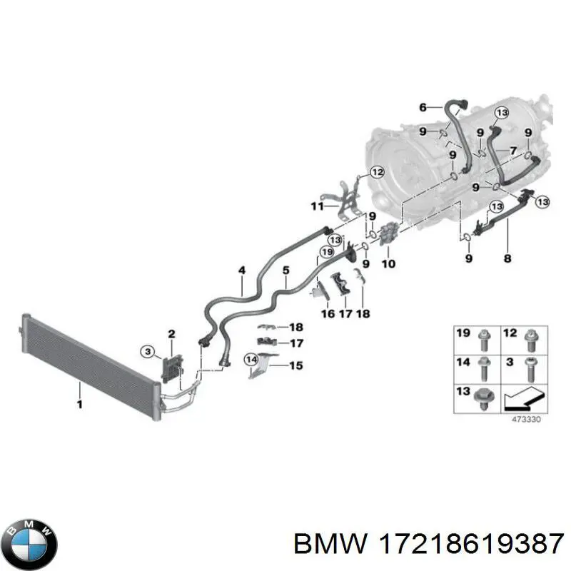 CLC399000P Mahle Original Радіатор охолодження, АКПП