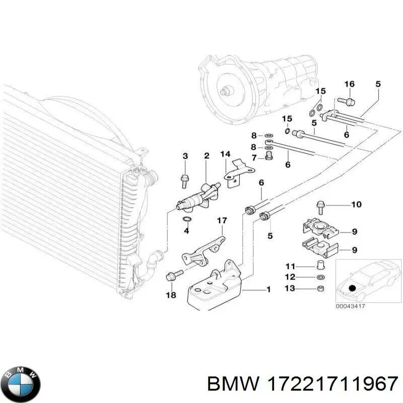 Купити 17221711967 BMW 