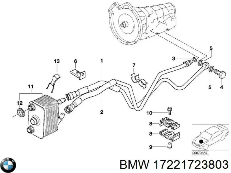  BMW 17221723803 ціна, від 9.50 USD