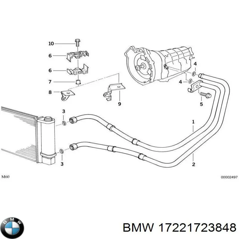 17221723848 BMW Мастилопроводи