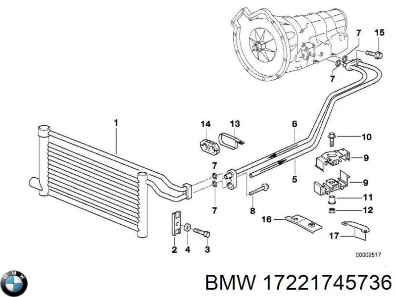  BMW 17221745736 ціна, від 223.15 USD