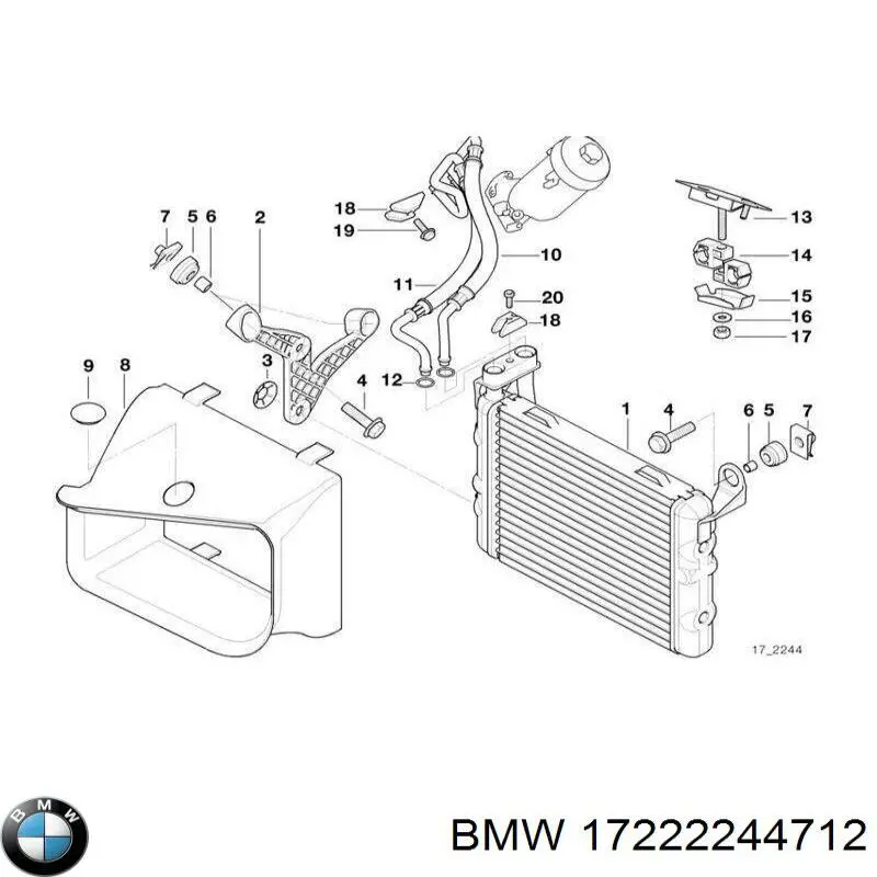  BMW 17222244712 ціна, від 9.94 USD