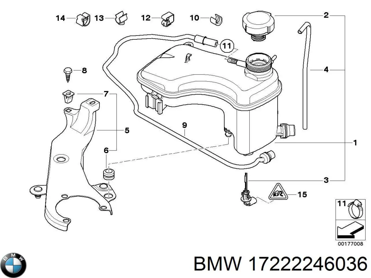 17222246036 BMW Насос охолодження