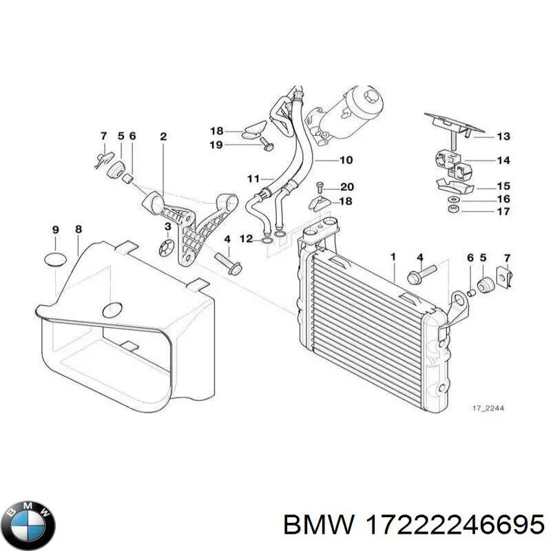17222246695 BMW Мастилопроводи