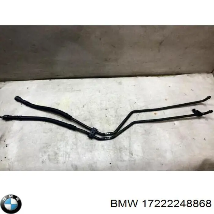 17222248868 BMW Трубка низького тиску зворотки масляного радіатора