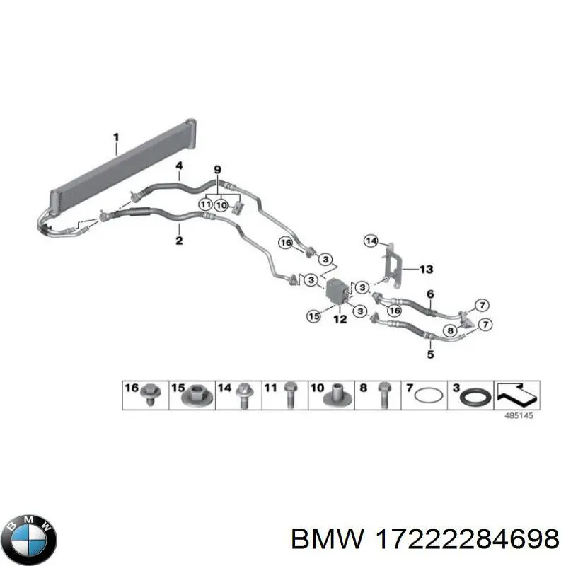  BMW 17222284698 ціна, від 105.81 USD