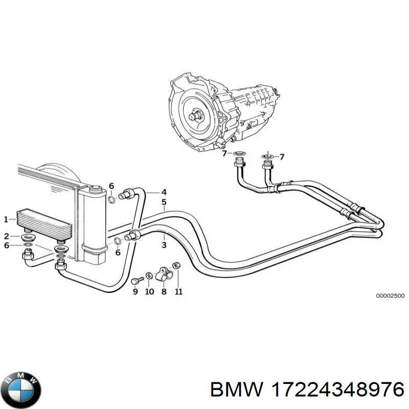 17224348976 BMW Радіатор масляний