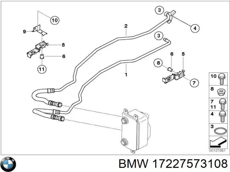  BMW 17227573108 ціна, від 88.69 USD