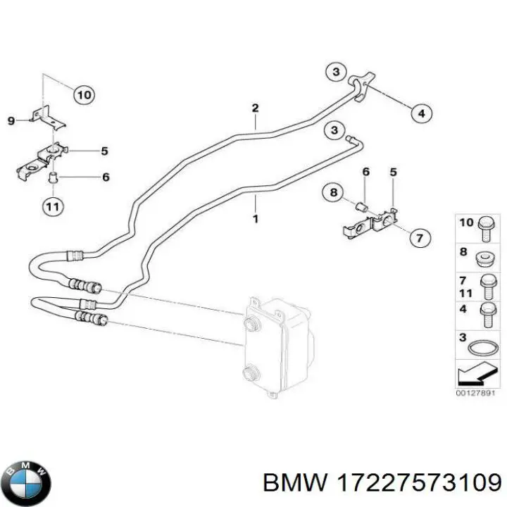 17227573109 BMW Мастилопроводи
