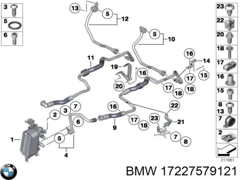  BMW 17227579121 ціна, від 4.98 USD