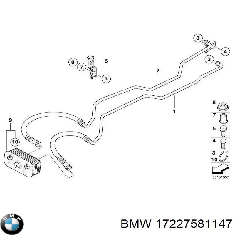 Прокладка кришки горловини, маслозаливної BMW 17227581147 ціна, від 3.32 USD