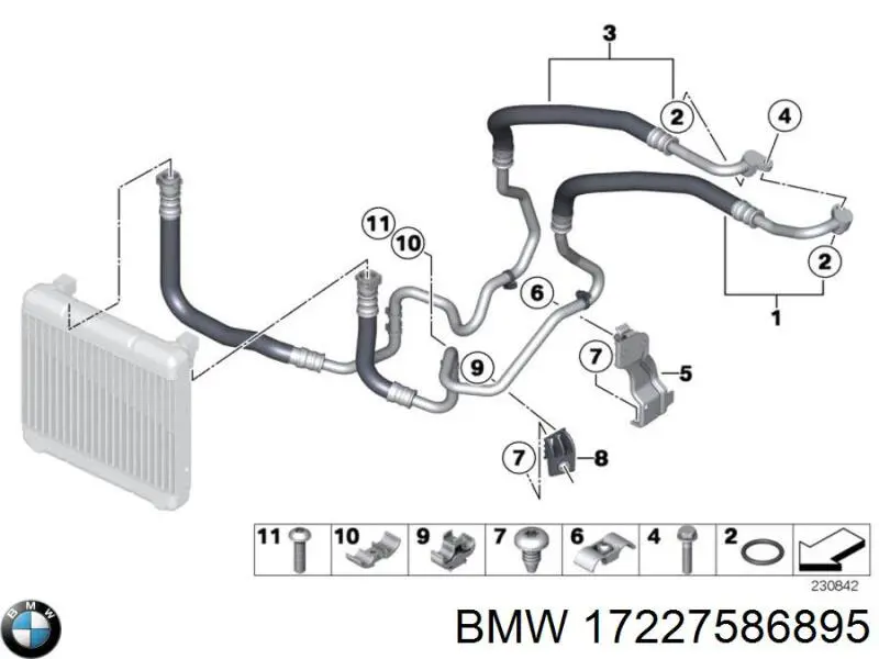  BMW 17227586895 ціна, від 11.40 USD