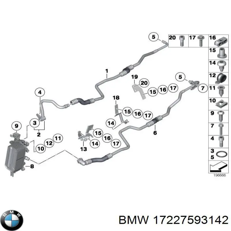 17227593142 BMW Мастилопроводи
