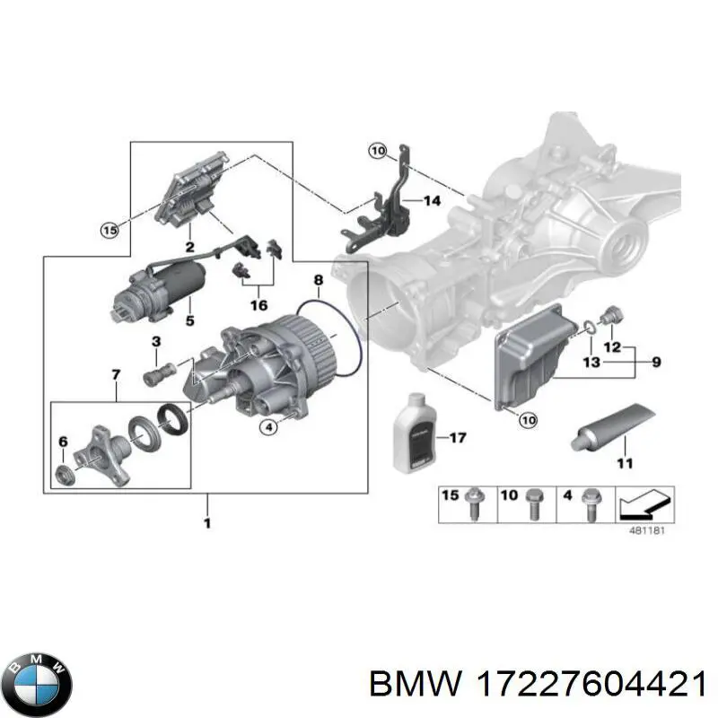  BMW 17227604421 ціна, від 12.67 USD