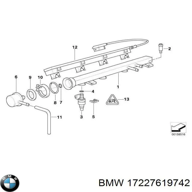 Купити 17227619742 BMW 
