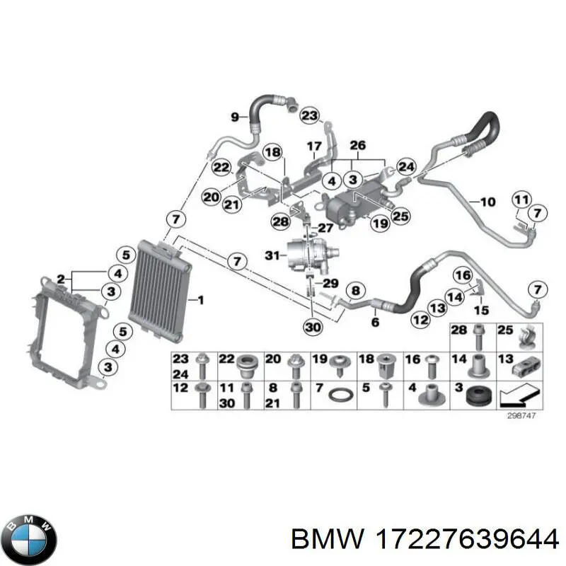 BMW 17227639644 ціна, від 62.08 USD