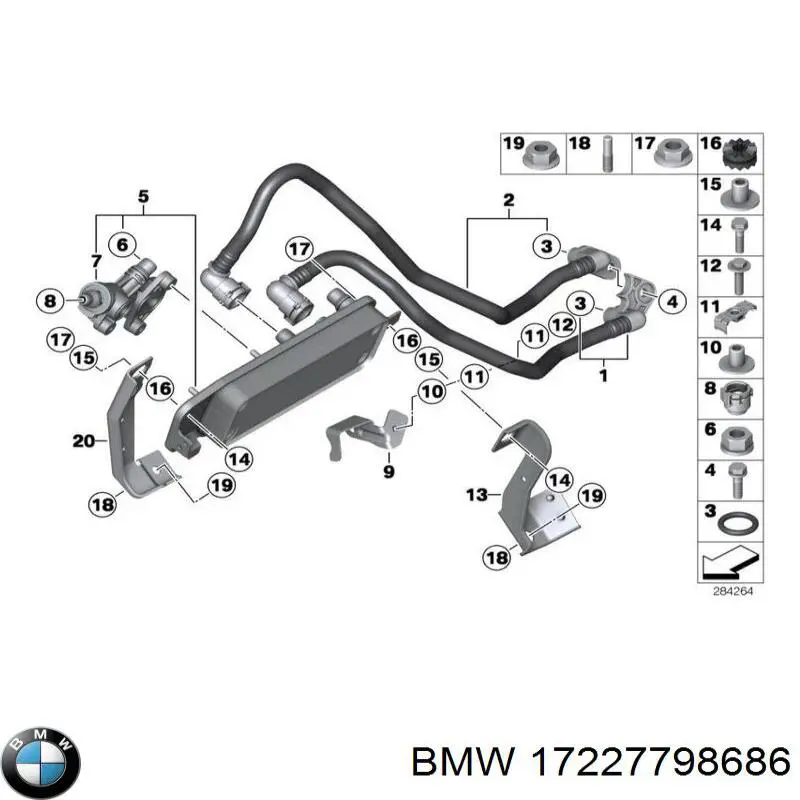 Купити 17227798686 BMW 