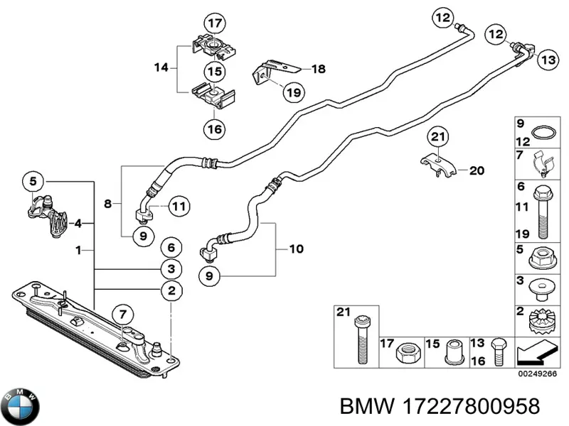 Прокладка кришки горловини, маслозаливной BMW 17227800958