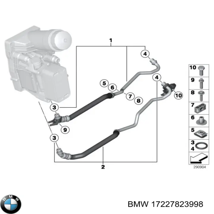  BMW 17227823998 ціна, від 145.76 USD
