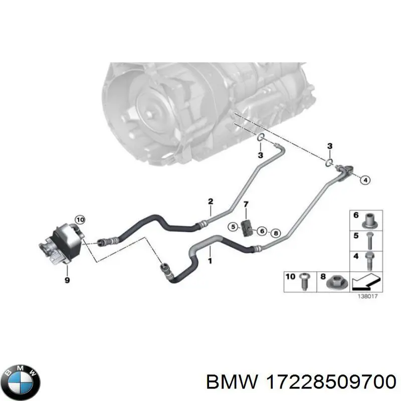  BMW 17228509700 ціна, від 44.33 USD