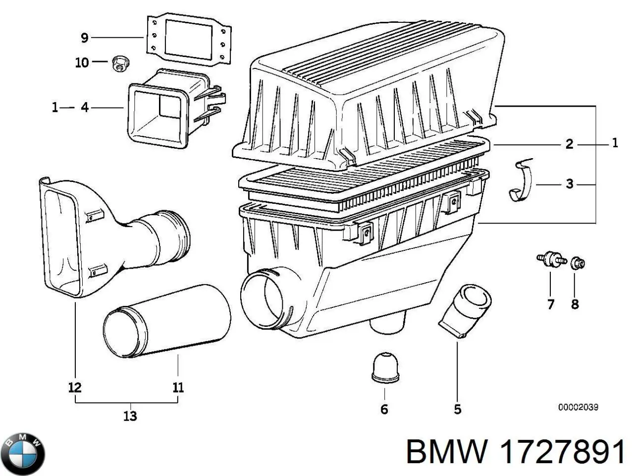  BMW 13711727891 ціна, від 5.52 USD